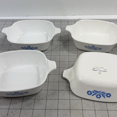 4 Corning Ware Petite, Dish Cornflower Corning Ware 