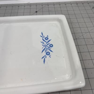 Cornflower Corning Ware Broiler, Back TRAY 