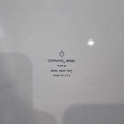 Cornflower Corning Ware Broiler, Back TRAY 