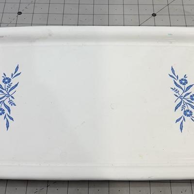 Cornflower Corning Ware Broiler, Back TRAY 
