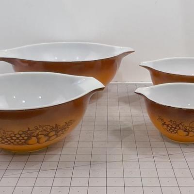 OLD ORCHARD 4 Piece Mixing Bowl Set 
