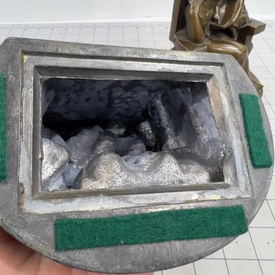 Book Ends Set. Bronze Color, Mother and Child