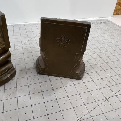 Book Ends Set. Bronze Color, Mother and Child