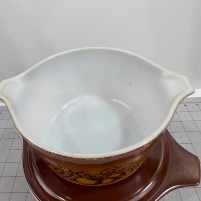 OLD ORCHARD Casserole Dishes (2) with lids. 