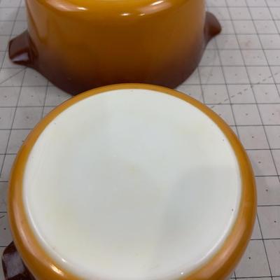 OLD ORCHARD Casserole Dishes (2) with lids. 