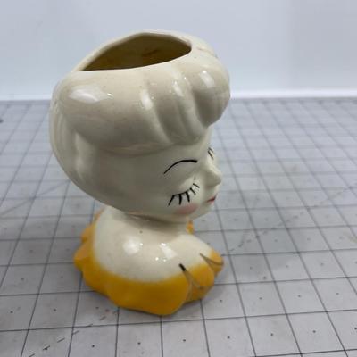 Unique Old HEAD Vase 