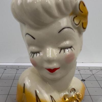 Unique Old HEAD Vase 