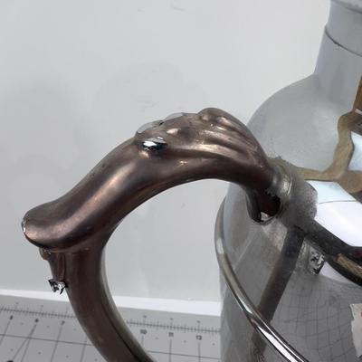 Chrome Coffee Pot  Plus Cream & Sugar plus others. 