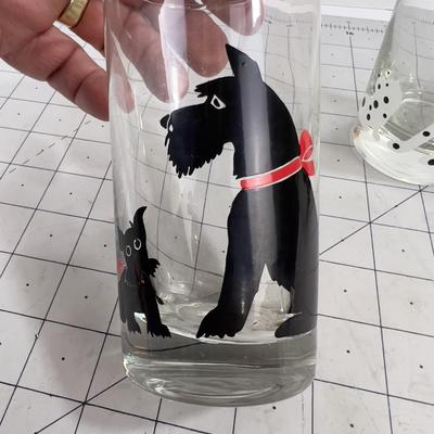 (4) Darling DOG Tumbler Glasses 