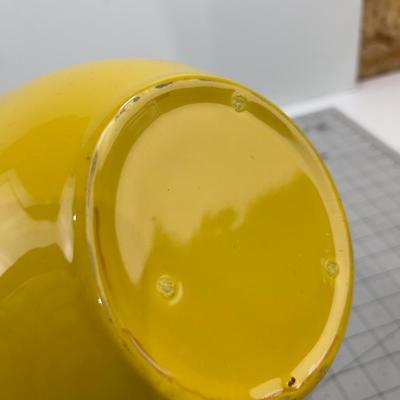 2 Bowls Ceramic Deep, Yellow & Brown 