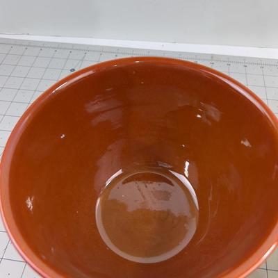 2 Bowls Ceramic Deep, Yellow & Brown 