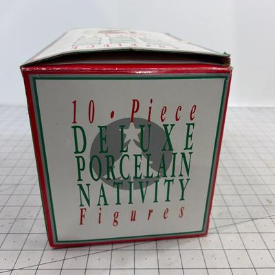 10 Piece Nativity Set Just Figurines. 