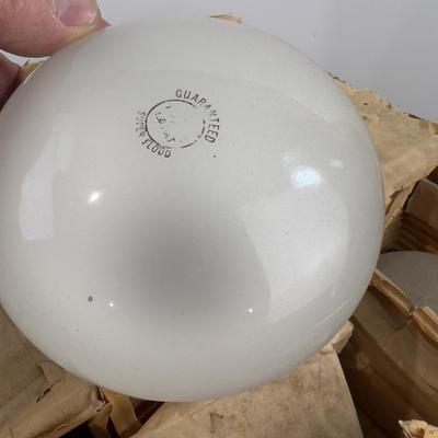 Box of New Old Stock FLOOD Light Bulbs