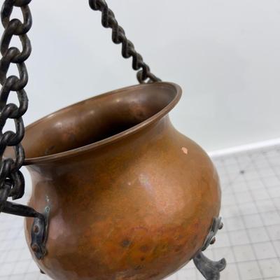 Copper Kettle Hand Decorated 