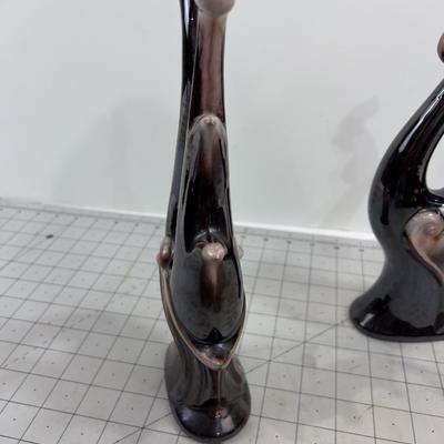 Bejeweled Eyes ROOSTER Figurines Pair