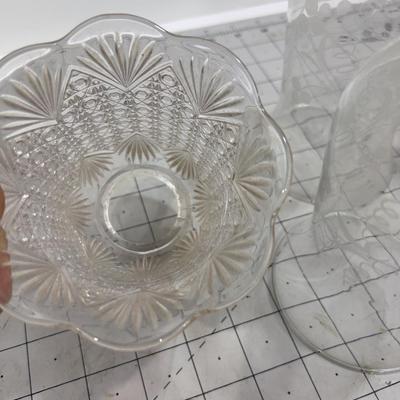 Mixed Lot of Slip Shades and Hurricane Glass