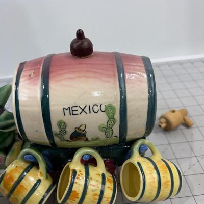 Darling Mexico DONKEY Cart with SHOT Cups 