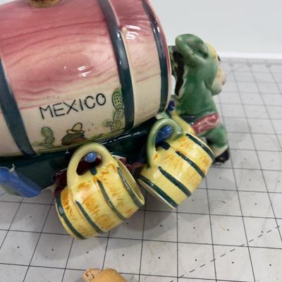 Darling Mexico DONKEY Cart with SHOT Cups 