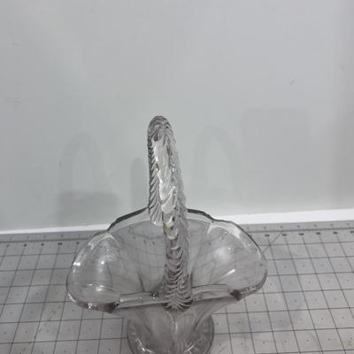 Precious Early American Pressed Glass BRIDES Basket