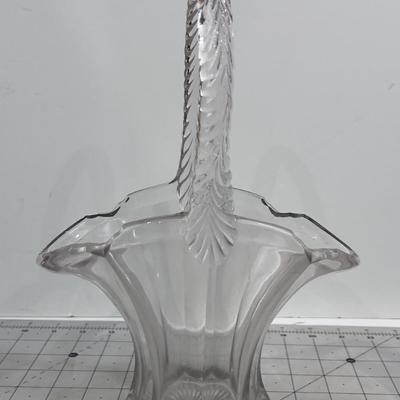 Precious Early American Pressed Glass BRIDES Basket