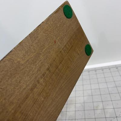 Little Carved Wood Wagon with Figurine and 2 horses