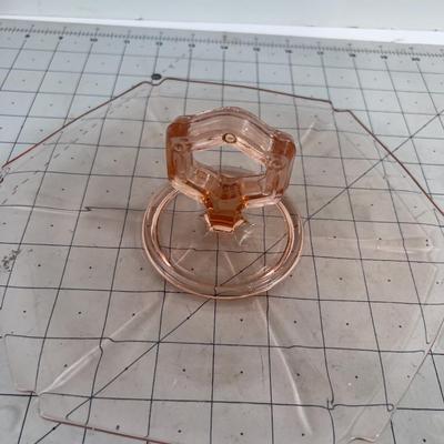 Lovely Pink Serving Plate with Handle and Small Side Plate