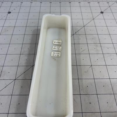 ANTIQUE Dresser Jar VICTORIAN Hand Painted with Lid 