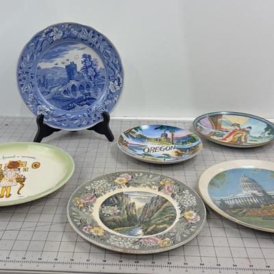 6 Plates, Various Kinds 