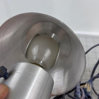 Cute little ALUMINUM Lamps (2) with Shades