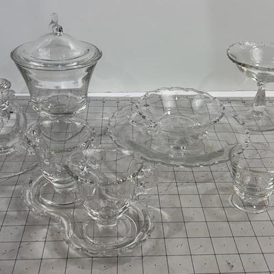 Elegant Clear FANCY Glass by FOSTORIA CENTURY Pressed Glass 