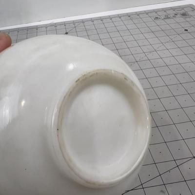 Clear Glass Blender Pitcher and MILK Glass Mixing Bowl