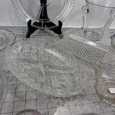 Huge Selection of Pressed Glass CLEAR 