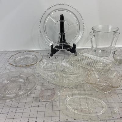 Huge Selection of Pressed Glass CLEAR 