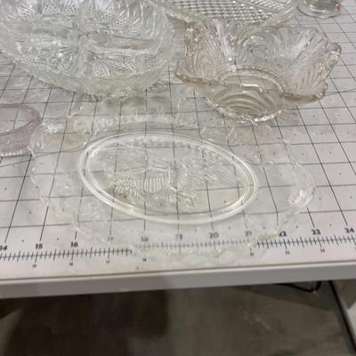 Huge Selection of Pressed Glass CLEAR 