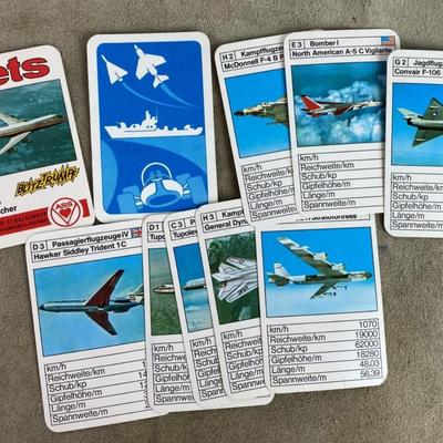 GERMAN AVIATION COLLECTOR CARDS 1970s JETS SERIES Altenburger Stralsunder GERMAN AVIATION COLLECTOR CARDS 1970s JETS SERIES Altenburger...
