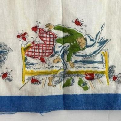 vintage GERMAN MAX & MORITZ COMIC CHARACTERS CHILDS HANDKERCHIEF vintage GERMAN MAX & MORITZ COMIC CHARACTERS CHILDS HANDKERCHIEF 