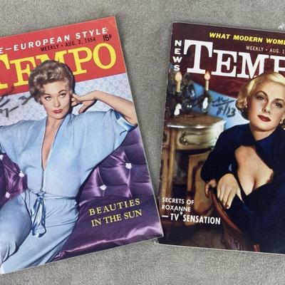 TEMPO NEWS WEEKLY POCKET MAGAZINE AUG 1954 2 issues TEMPO NEWS WEEKLY POCKET MAGAZINE AUG 1954 2 issues 