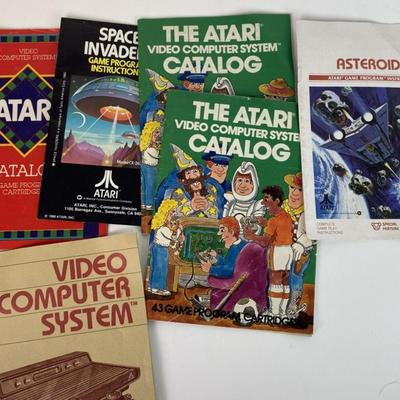 ATARI VIDEO GAME MANUAL & CATALOGS & INSTRUCTIONS lotATARI VIDEO GAME MANUAL & CATALOGS & INSTRUCTIONS lot