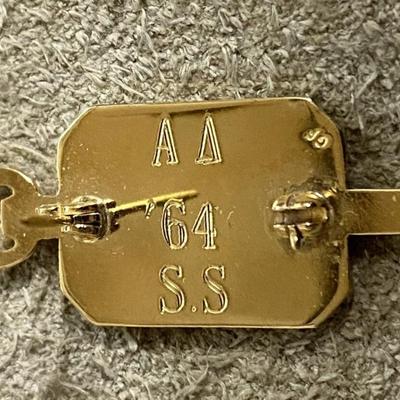 1964 ALPHA PI EPSILON GF GREEK COLLEGE FRATERNITY PIN