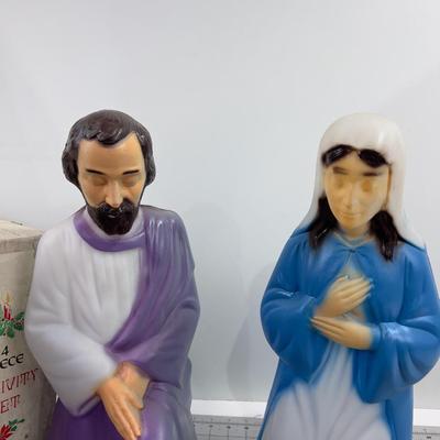 AMAZING!! Blow Molds of MARY, JOSEPH & JESUS 