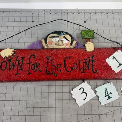 Down For The Count, Holiday Décor', Sign 
