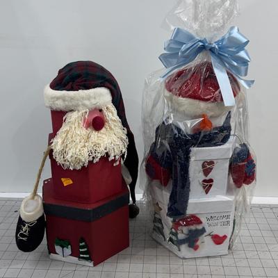 Santa and A Snowman Fun Gift Boxes