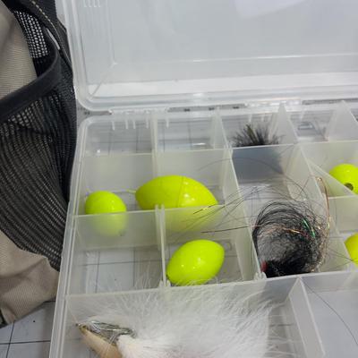 Tackle Box Soft Case with Multiple Trays and Jigs etc.