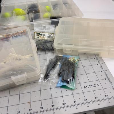 Tackle Box Soft Case with Multiple Trays and Jigs etc.