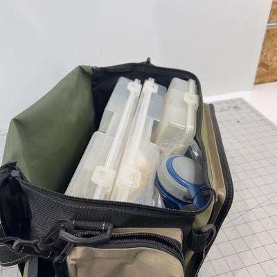 Tackle Box Soft Case with Multiple Trays and Jigs etc.