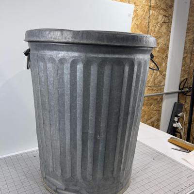 Galvanized Garbage CAN with Lid