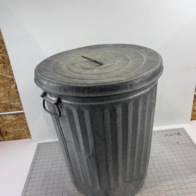 Galvanized Garbage CAN with Lid