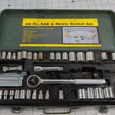 62 Piece Socket Set 