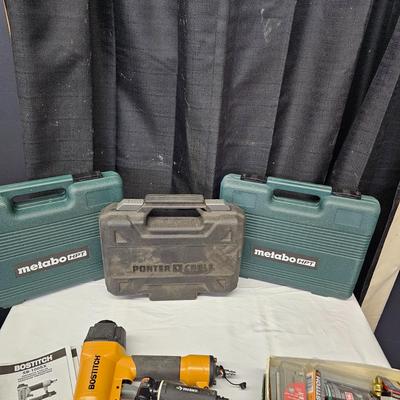 Porter Cable, Bostitch, Metabo Air Tools & Accessories. (DG-JS)