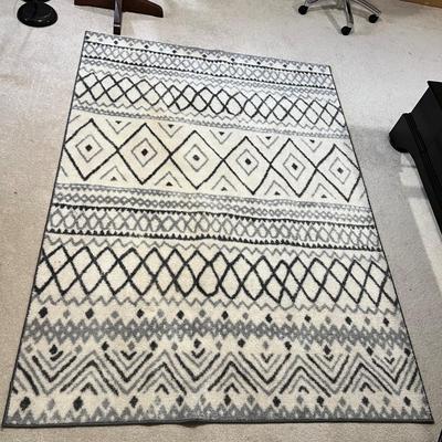 Style Selections 5ft x 7ft Neutral Area Rug (BGB-KD)